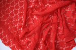 Гипюр стрейч алый