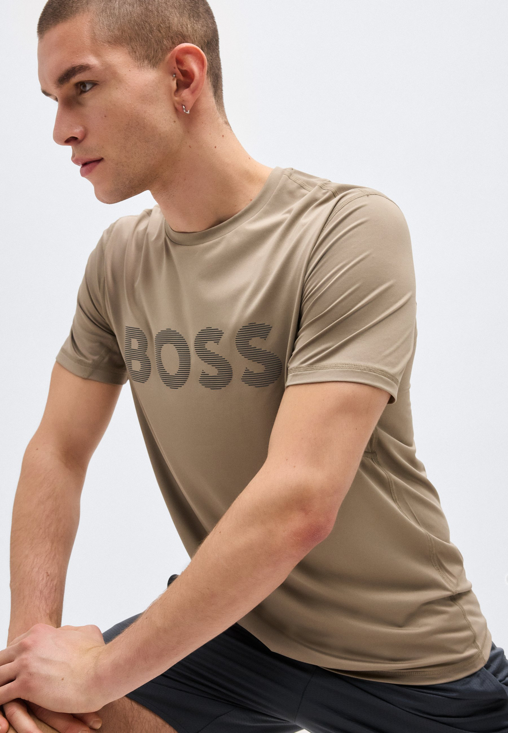 BOSS ACTIVE - Спортивная футболка - Зелёный