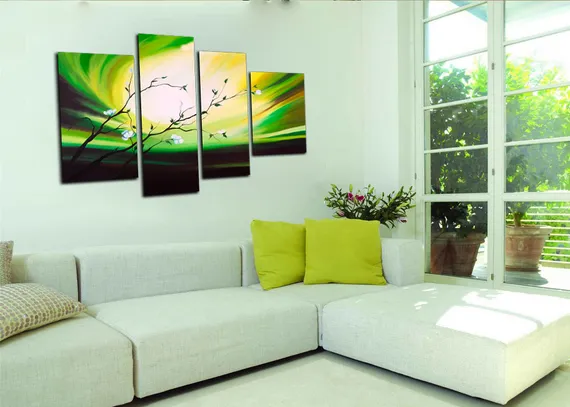 Модульная картина "Цветущая веточка"