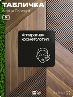 Табличка Аппаратная косметология, на дверь и стену, навигационная и информационная, серия CONCEPT, 18х18 см, Айдентика Технолоджи