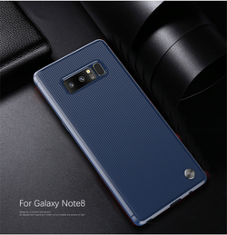 Чехол для Samsung Galaxy Note 8  цвет Blue (синий), серия Bevel от Caseport