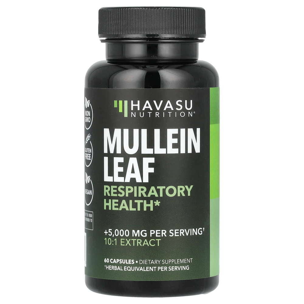 Havasu Nutrition, Листья коровяка, 500 мг, 60 капсул