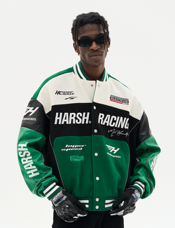 Бомбер HARSHandCRUEL "Racing" V2 Varsity Jacket
