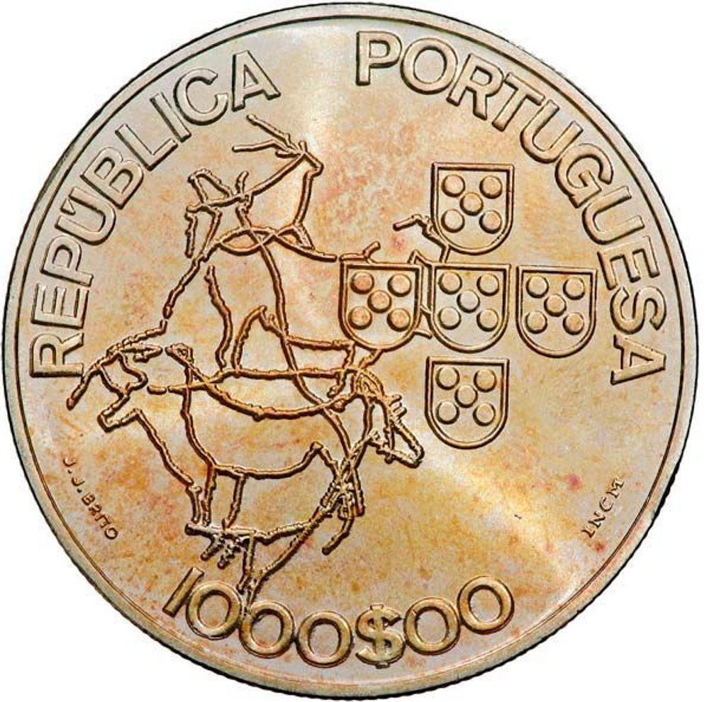 Portugal, 1000 Escudos, 2000 – Commemorating the Portuguese Presidency of the Council of the European Union. Silver Coin, MS