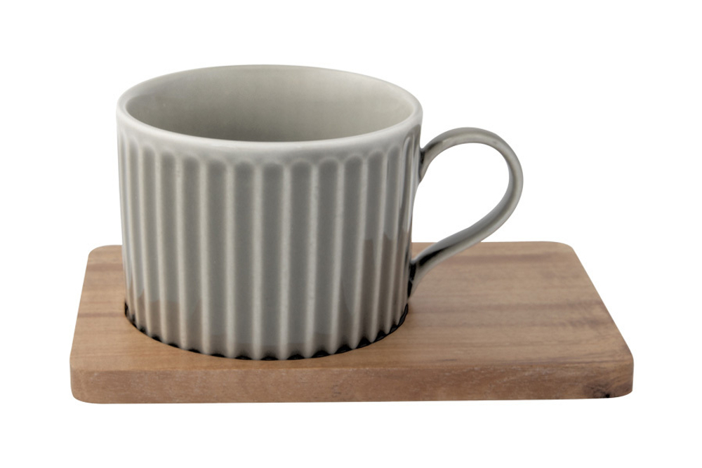 Набор чашек 2шт 250мл Easy Life Время отдыха красная и серая