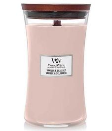 Ваниль и морская соль, ароматическая свеча, WoodWick