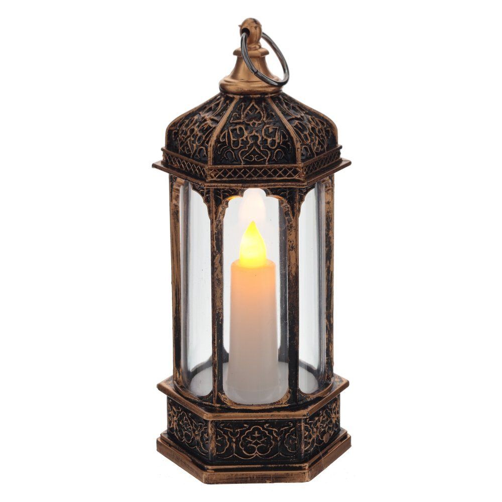 GAEM Изделие декоративное "Фонарь" с подсветкой (3хАG13), L5,5 W6 H13,5 см, 4в.