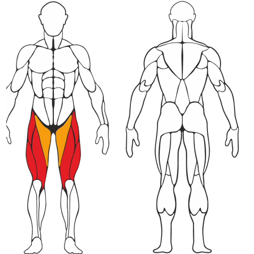 Разгибание ног сидя Белый