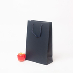 Пакет 23х36х10, темно-синий, меловка