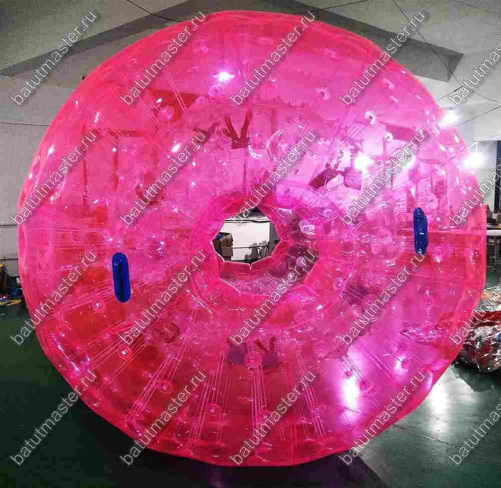 Зорб "Розовый" ПВХ, диаметр 3 м