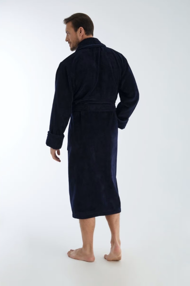 Халат мужской бамбуковый 1330 синий Nusa Турция