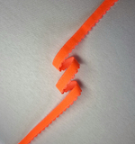 Ажурная становая резинка красно-оранжевая 10 мм (Pantone 805 U)