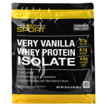 California Gold Nutrition, Sport, изолят сывороточного протеина с органическим тростниковым сахаром и подсолнечным лецитином, со вкусом ванили, 907 г (2 фунта)