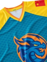 Футболка-джерси сублимационная синяя