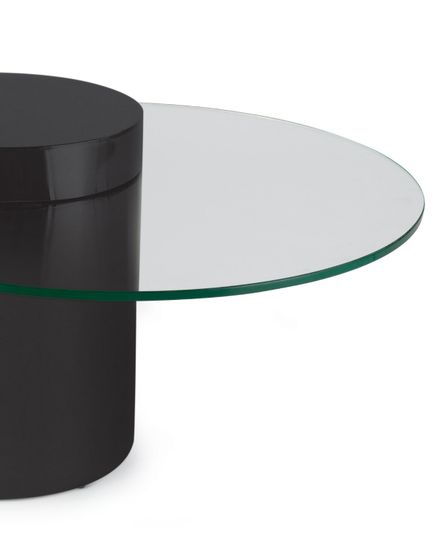 Чёрный кофейный столик “Мартиника” – 90 см