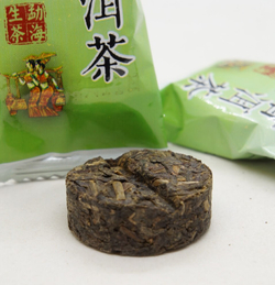 59285 Чай прессованный зеленый Пуэр Шэн "Юньфусян, Конфетка", сяо то
