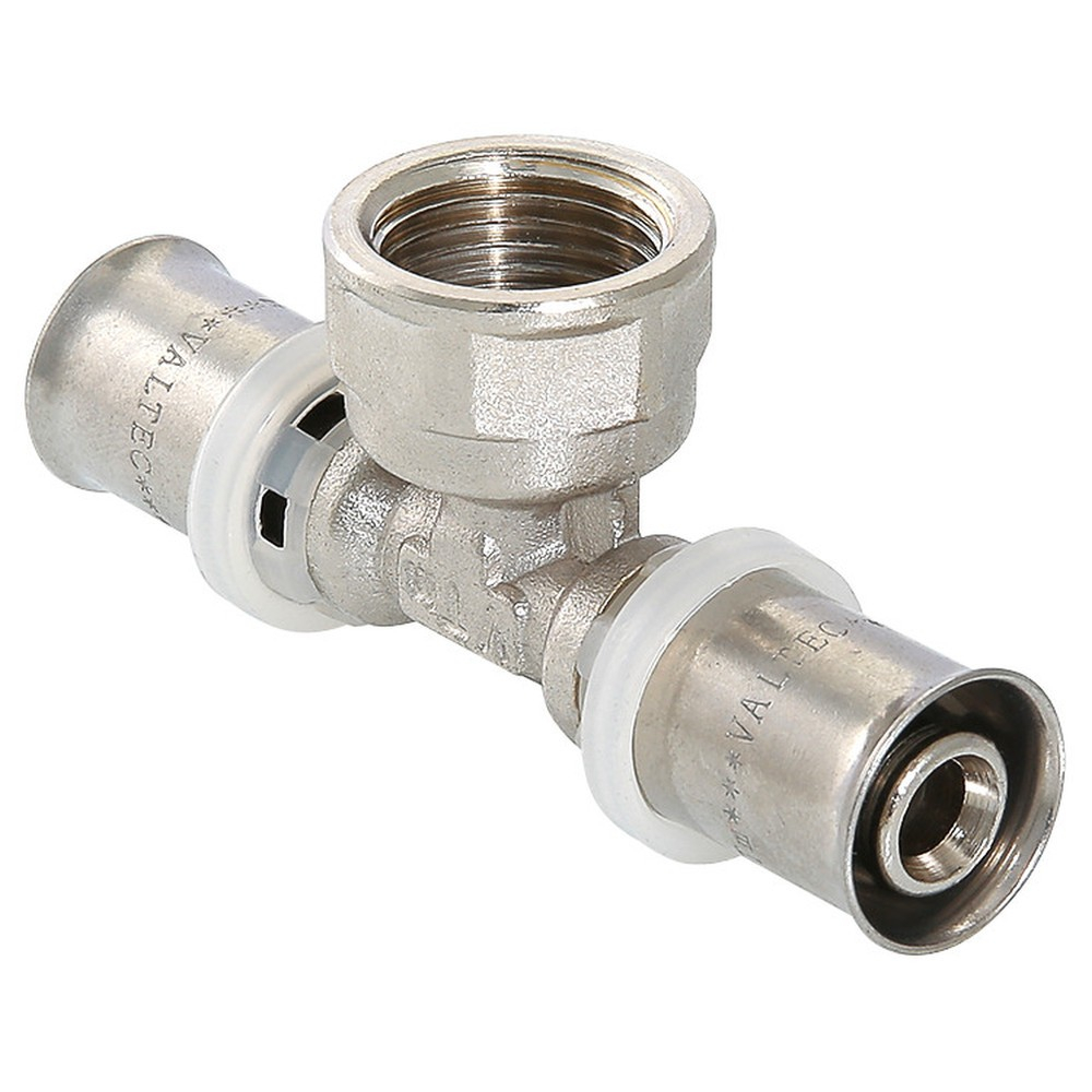 Пресс-тройник с ВР 16*1/2" внутренняя резьба (Valtec) VTm.232