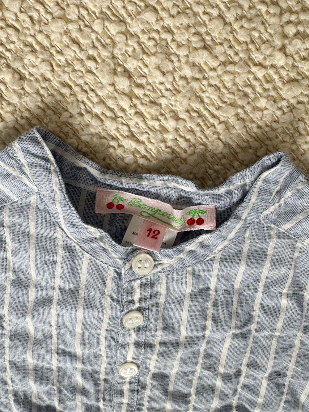 Новая хлопковая рубашка Bonpoint, 80