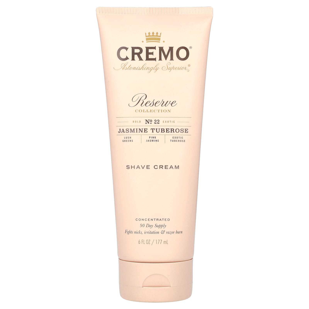 Cremo, Reserve Collection, крем для бритья, жасмин и тубероза, 177 мл (6 жидк. унций)
