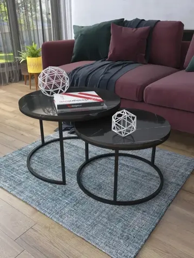 Комплект журнальных столов Акцент - ЧЧГ - МДФ в ПВХ