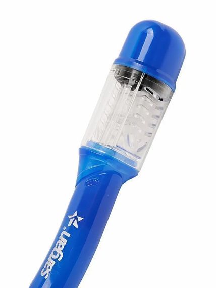 Трубка Sargan Снорклер сухая 2 клапана синий