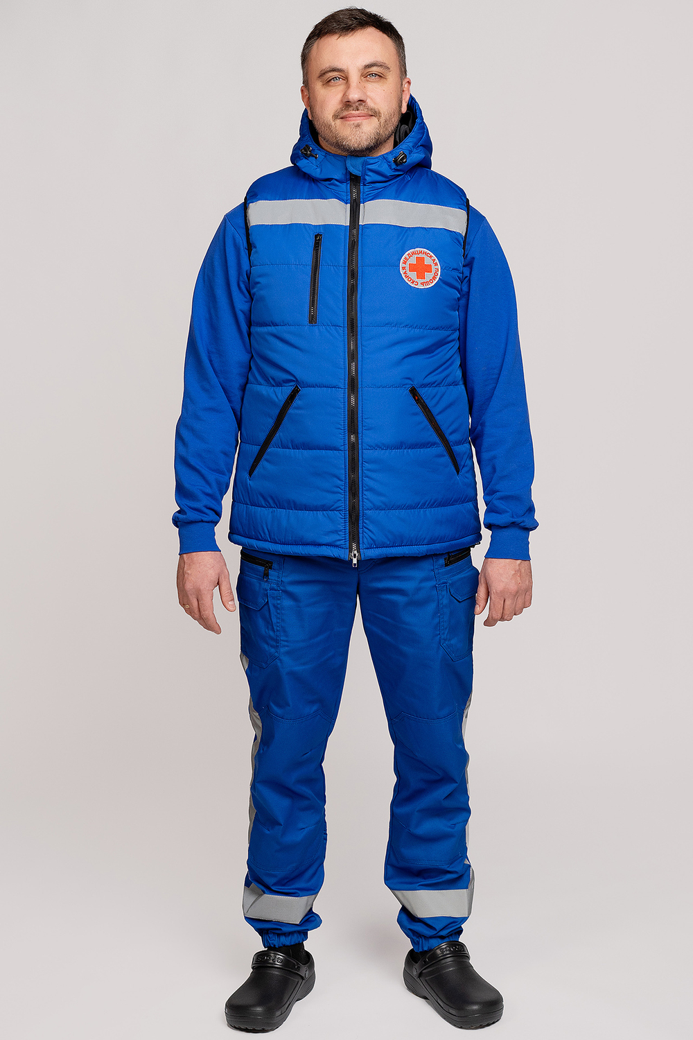 Жилет утепленный с капюшоном  мужской СП MedicLine