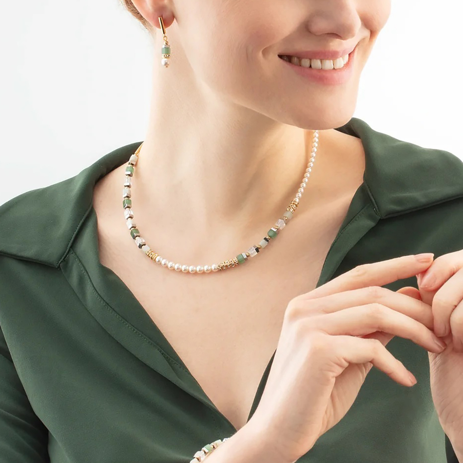 Колье Coeur de Lion Green 4354/10-0500