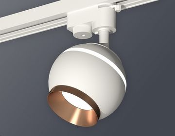 Комплект трекового светильника XT1101024 SWH/PPG белый песок/золото розовое полированное GU5.3 LED 3W 4200K (A2520, C1101, N7035)Ambrella