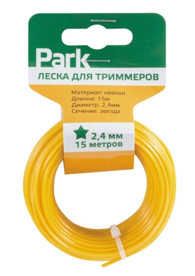 Леска для триммера ЗВЕЗДА, d-2,4 мм, дл-15 м,