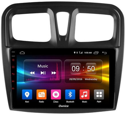 Магнитола для Renault Logan/Sandero 2014+ - Carmedia OL-9945 QLed, Android 10/12, ТОП процессор, CarPlay, SIM-слот