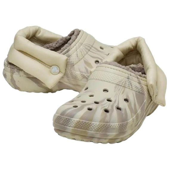 Crocs Classic Puffy Marble 'Bone White'