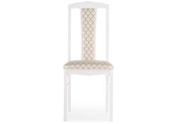 Деревянный стул Гроджин белый / бежевый