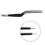 Пинцет биполярный байонетный антипригарный BOWA NON-Stick-Gold плоская рукоятка, длина 195 мм, наконечники прямые 6x1 мм, разъем евростандарт