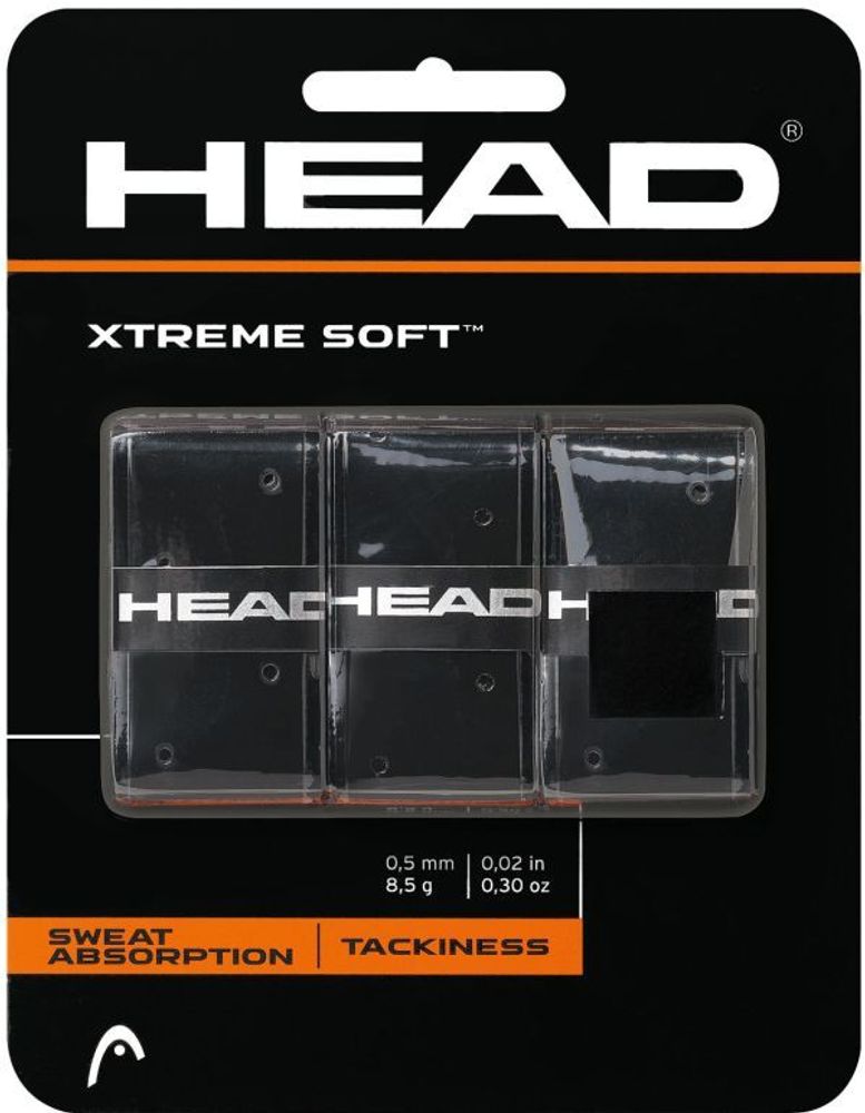 Намотки теннисные Head Xtremesoft black 3P
