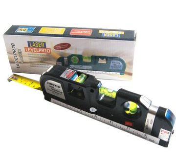 Уровень с лазером и рулеткой levelpr10 laser