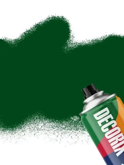 Краска зеленая в баллончике глянцевая акриловая DECORIX - Темно-зеленая эмаль аэрозольная для любых поверхностей 520 мл