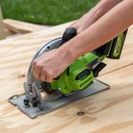 Аккумуляторная циркулярная пила Greenworks GD24CS, 1500907,24v, без АКБ и ЗУ