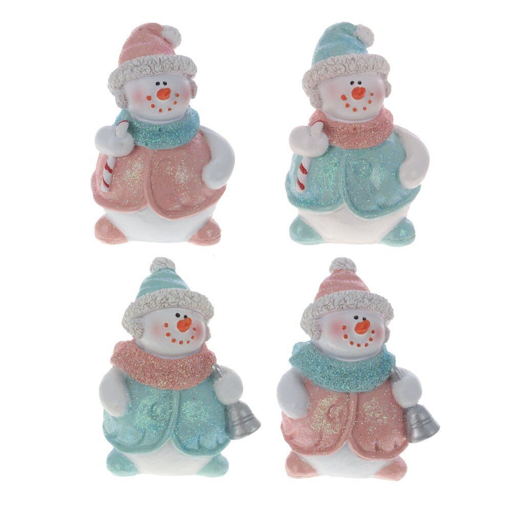 GAEM Фигурка декоративная "Снеговик", L5,5 W5,5 H8,5 см, 4в.