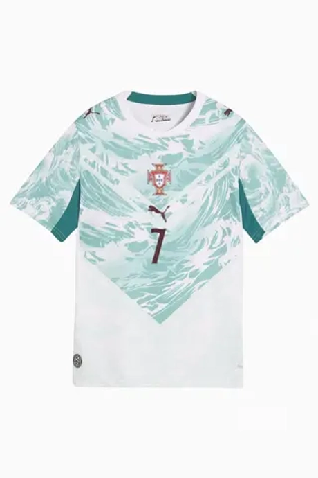 Футболка Puma Portugal 2026 Away Ronaldo 7 Junior - бирюзовый