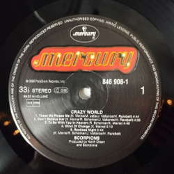 Винтажная виниловая пластинка LP Scorpions Crazy World (Holland 1990) Wind Of Change