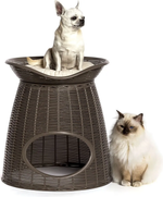 Домик для кошек BAMA PET PASHA 52х60х46/55h см, с подушечками, антрацит