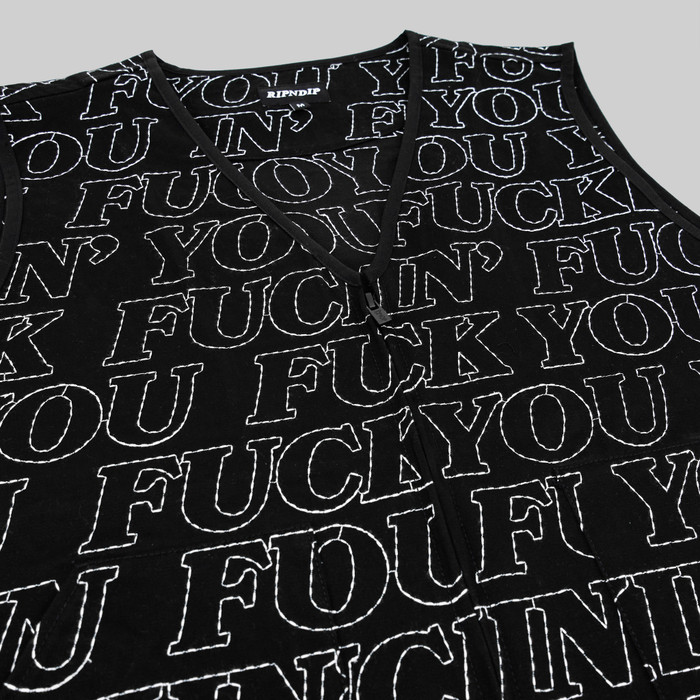 Жилет мужской Ripndip Fuckin Fuck Quilted Vest артикул:RND10057 - купить в магазине Дайс