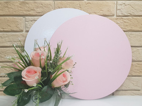 ПОДЛОЖКА D=260 ММ. РОЗОВАЯ/БЕЛАЯ 2,5 ММ