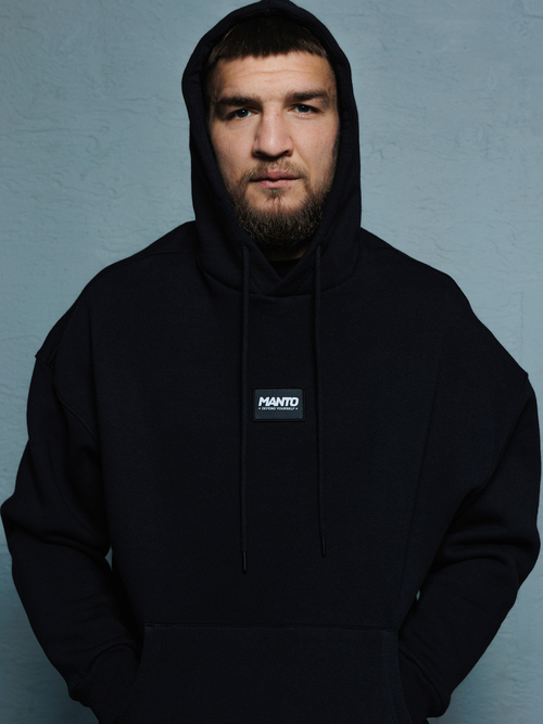 Худи MANTO LABEL OVERSIZE чёрная