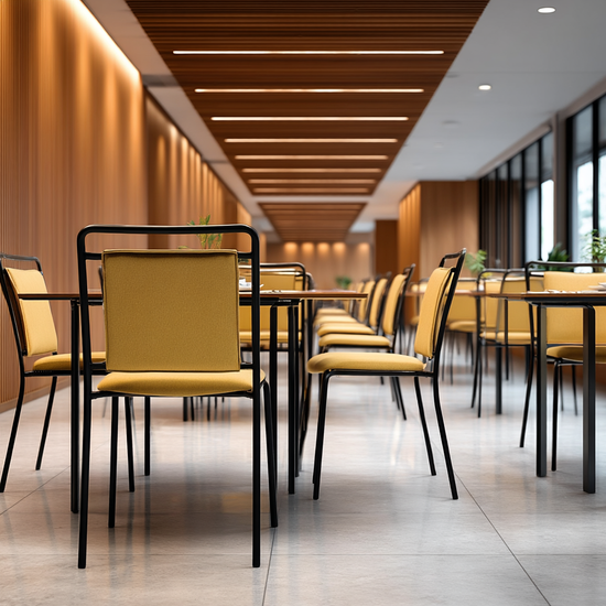 Стул металлический с мягким сиденьем и спинкой Sven песочный