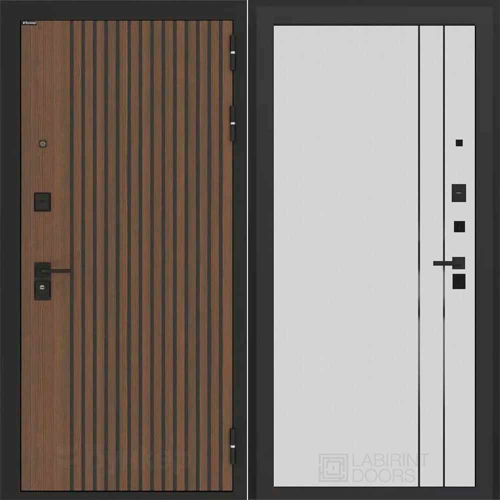 Входная дверь Бункер БН 02 - 10 Белый софт рельеф