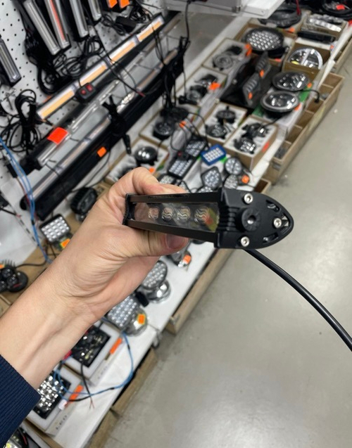 18W - 4D Узкие \ Светодиодная балка (фара), 18W, 18.5 см, серия: мини балки (1 шт.) =