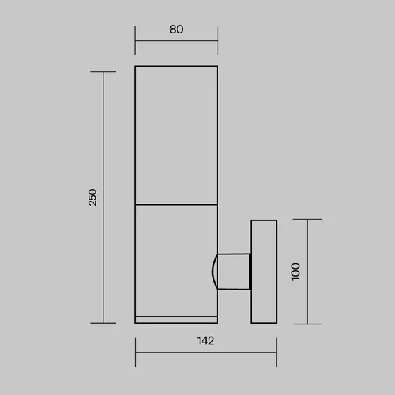 Настенный светильник (бра) Уиллис / Willis E27х1 60Вт IP 54 Outdoor o418wl-01b
