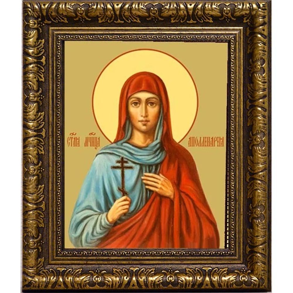 Аполлинария Святая мученица. Икона на холсте.