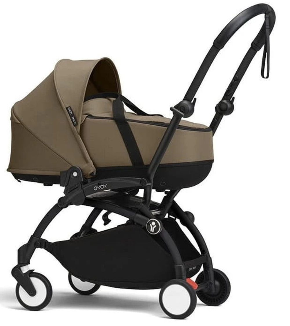 Коляска для новорожденных Stokke YOYO3 Newborn Shell 0+ рама чёрная Black Toffee